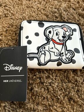 Disney her universe zip around Dalmatian wallet NWT